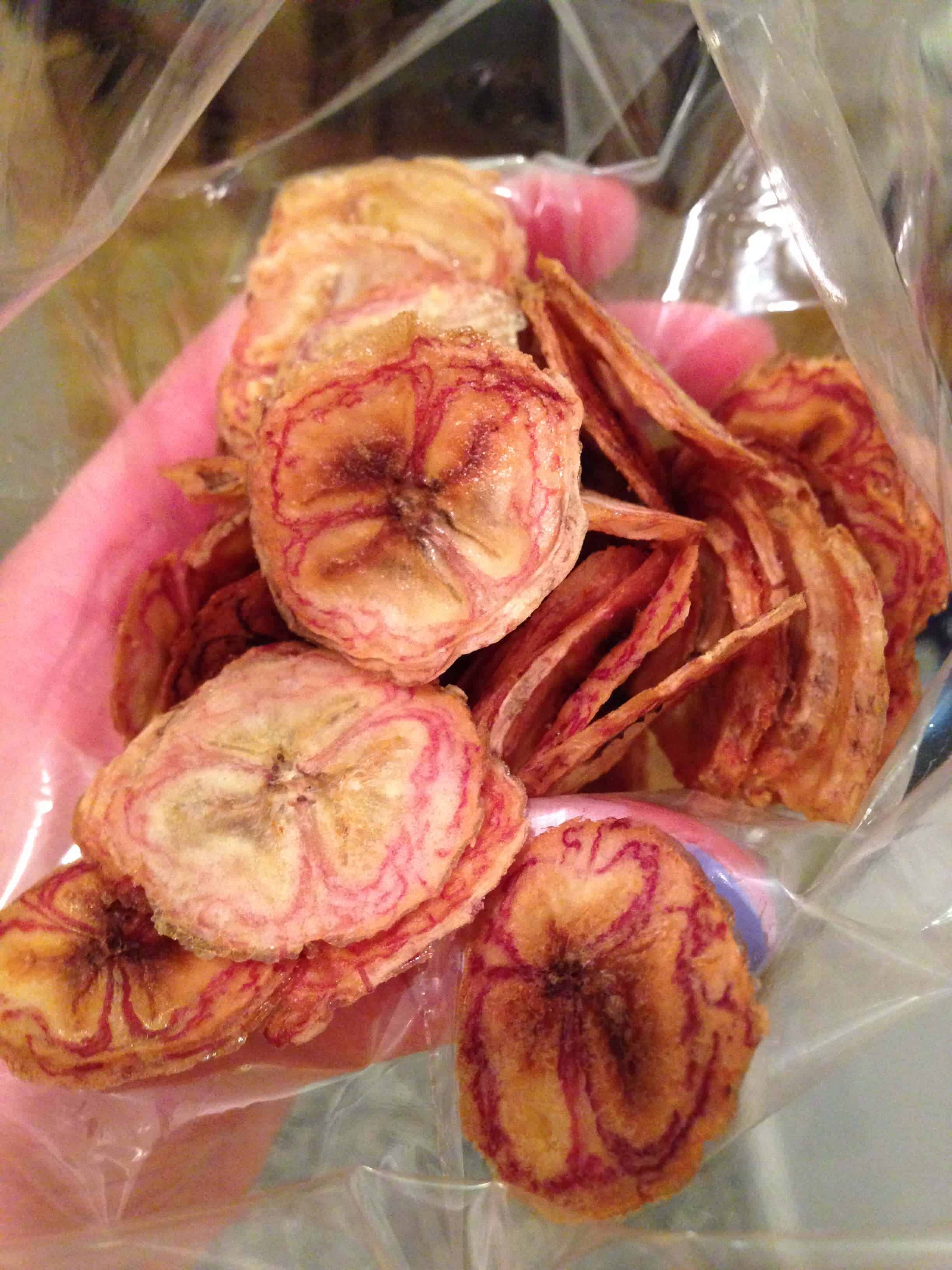 香蕉片在烤箱的形象