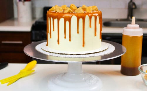 咸味焦糖滴饼照片