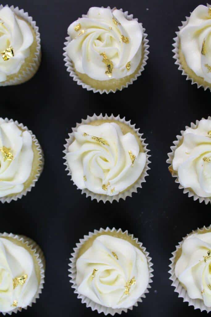 My easy vanilla cupcake recipe is so moist and fluffy!!