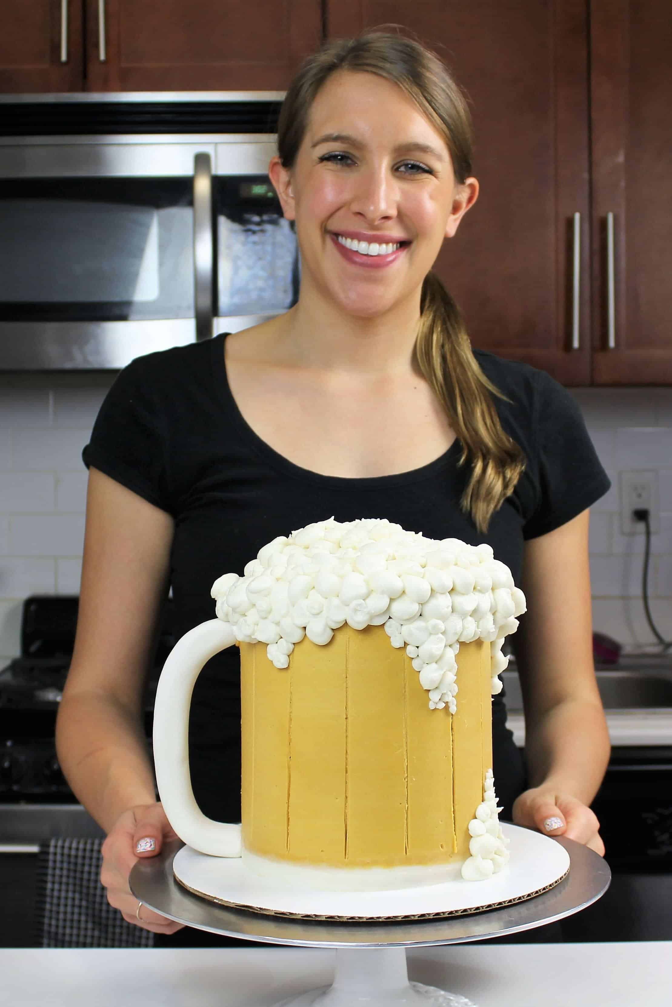 切尔西白配IPA啤酒杯蛋糕