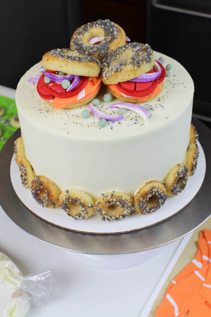 百吉饼和Lox蛋糕