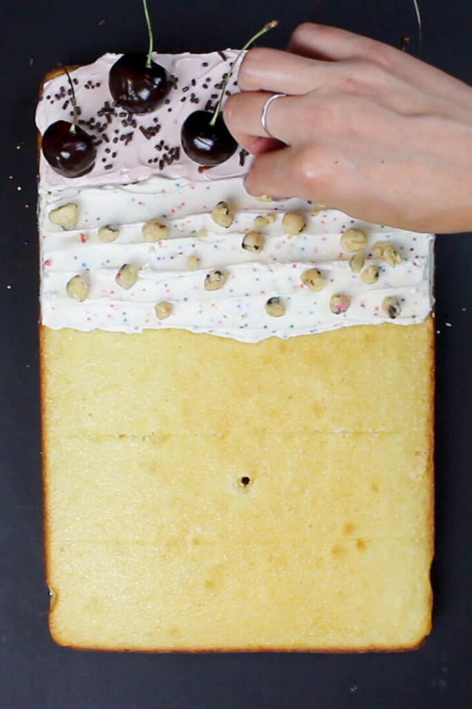 添加食用饼干面团funetti饼干蛋糕