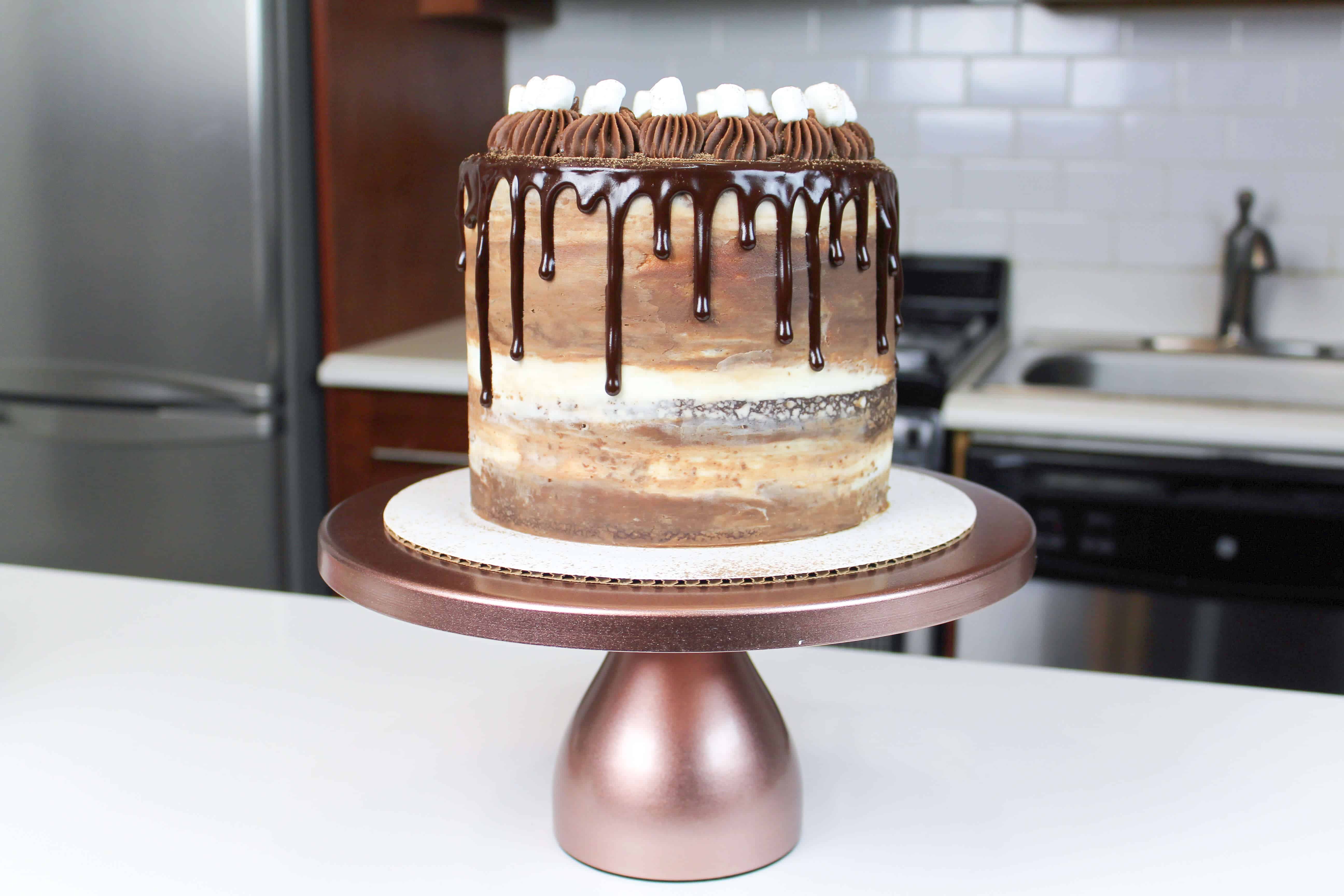 热可可蛋糕不切开