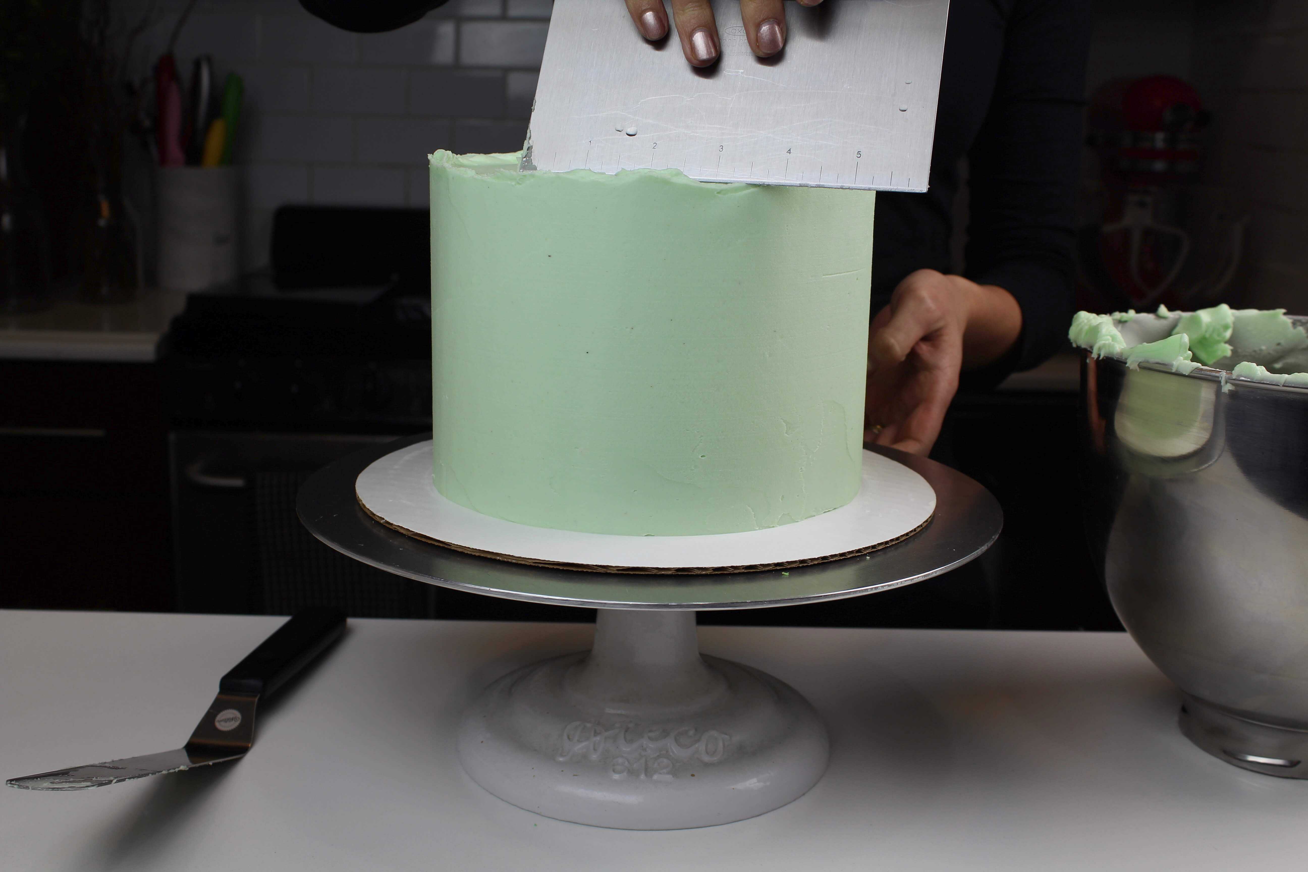 第二道淡绿色糖霜