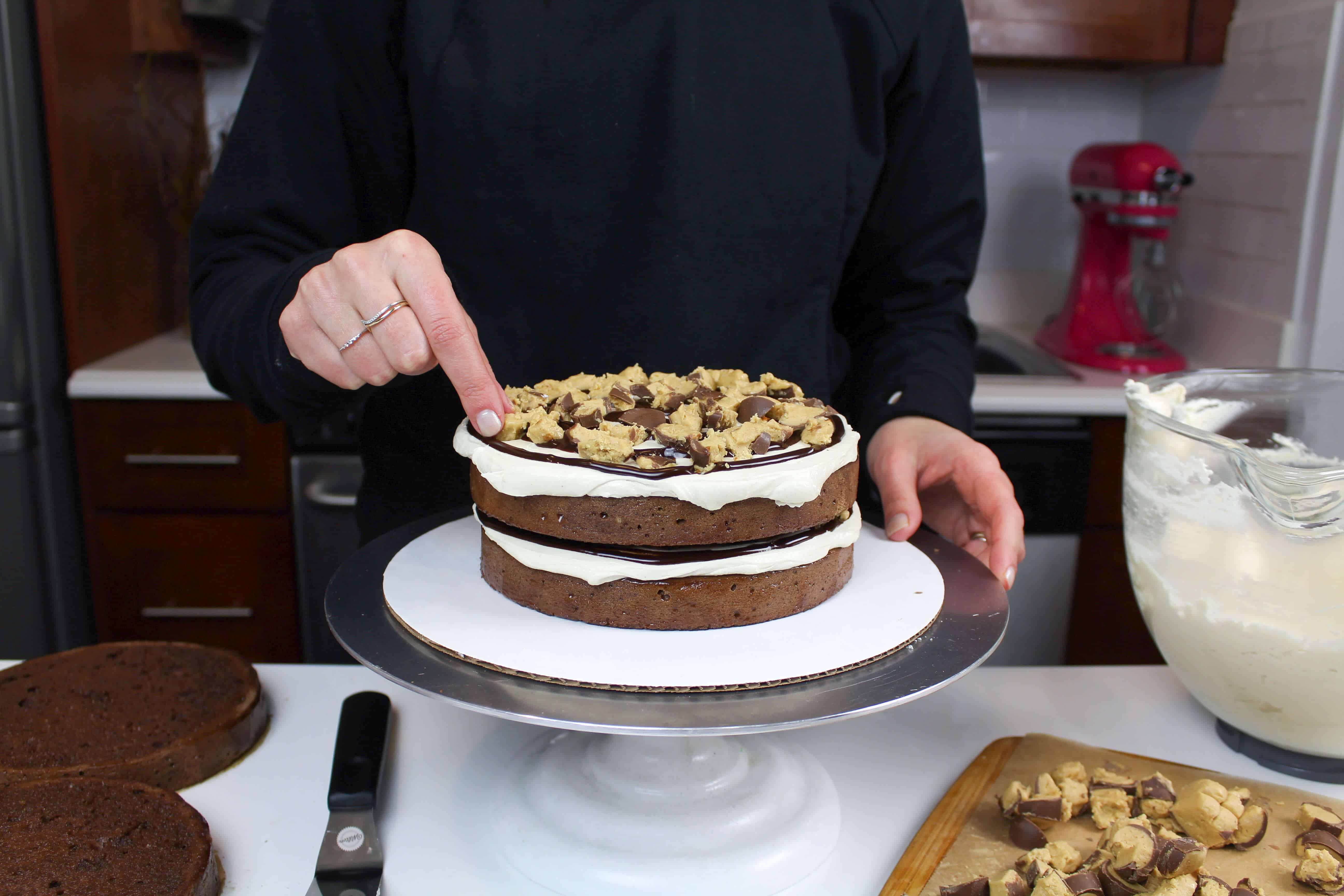 在蛋糕里加入七叶树