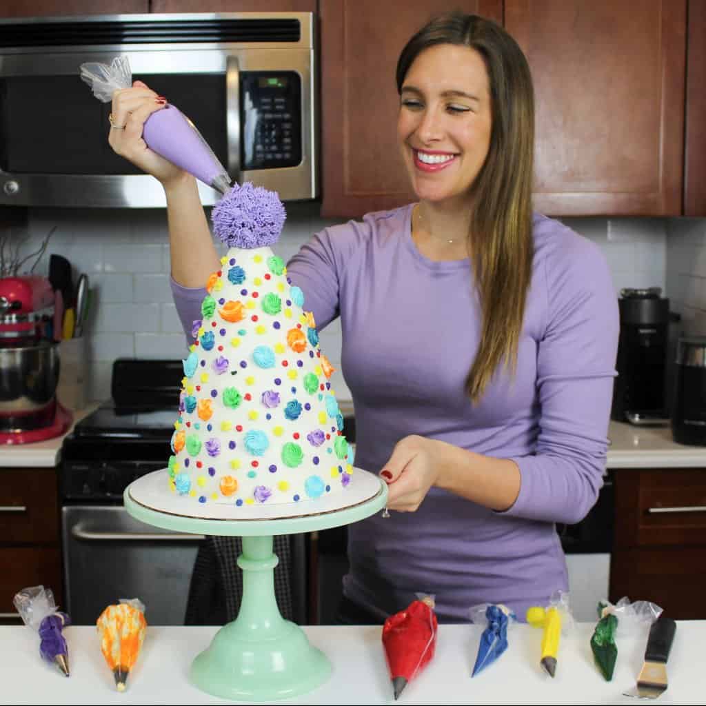 生日帽子蛋糕的照片