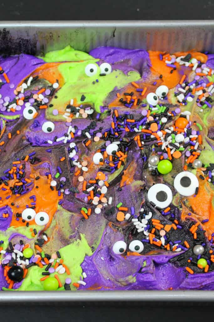 用于万圣节怪物醪片蛋糕想法的图像