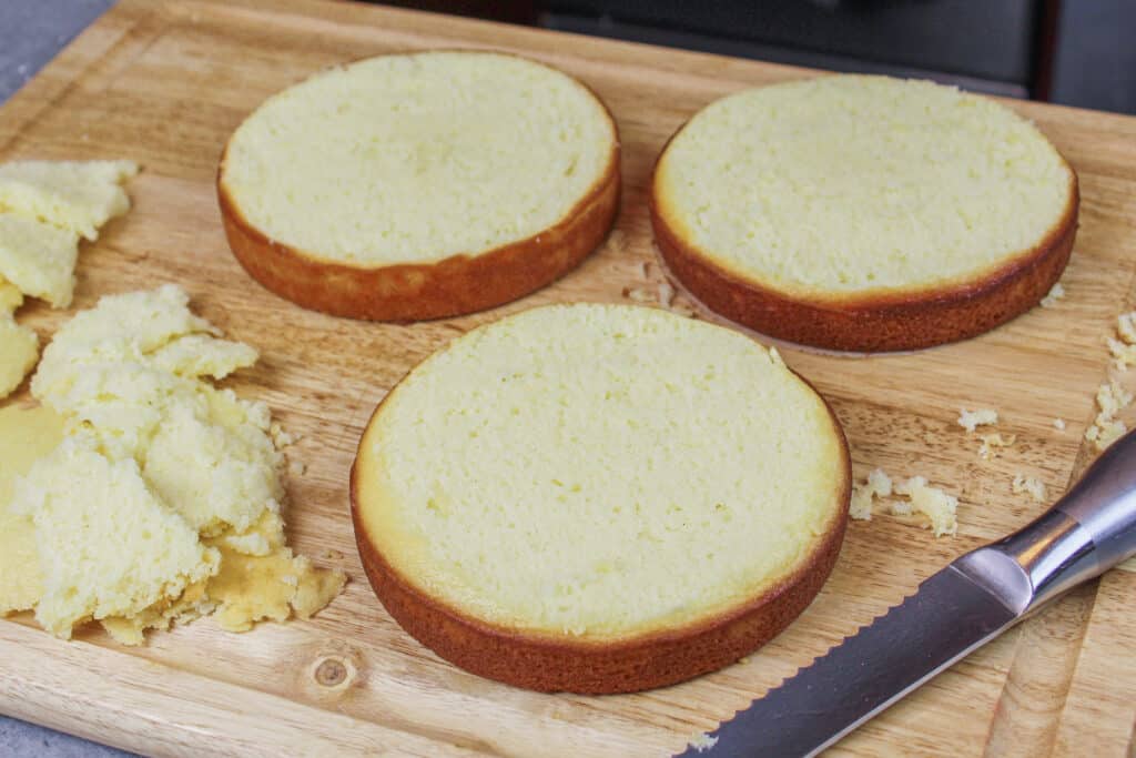 水平蛋糕层的形象