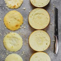 图像的四个蛋糕层蛋糕的一部分故障排除指南显示会发生什么当蛋糕层是不正确的