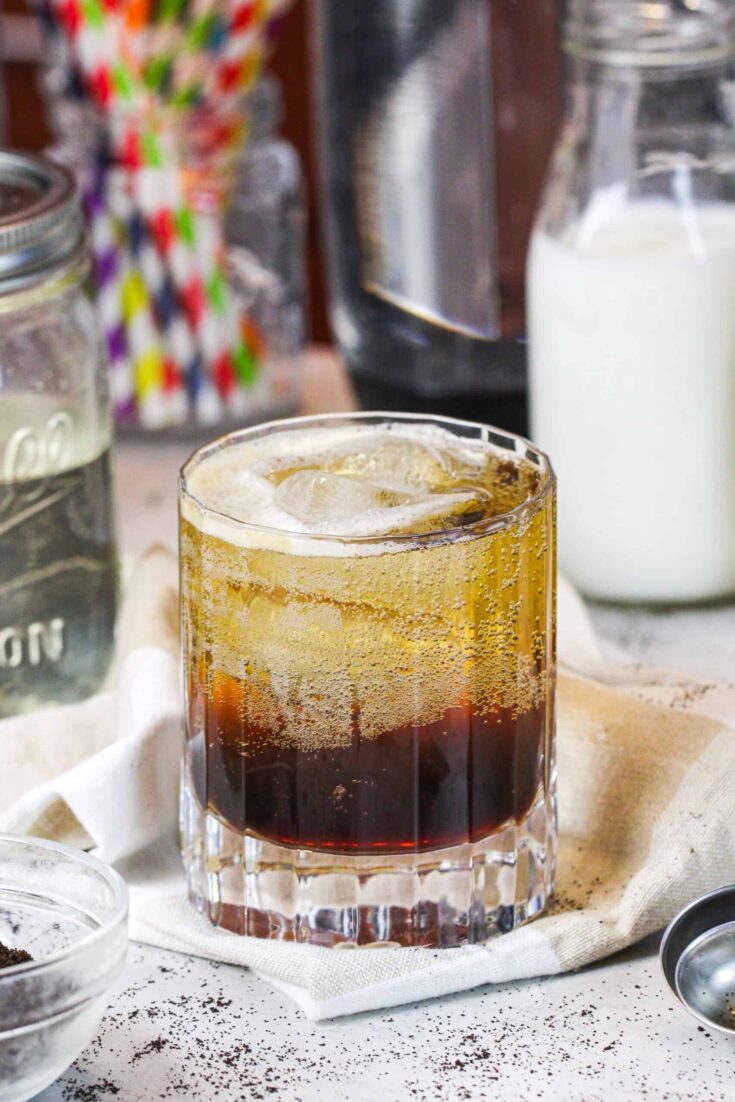 浓咖啡苏打水的形象