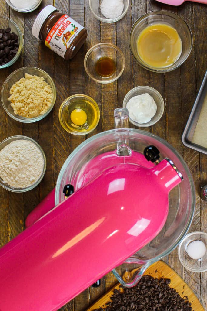 制定出尽成分的图像腌酱褐色酿花生酱巧克力曲奇饼