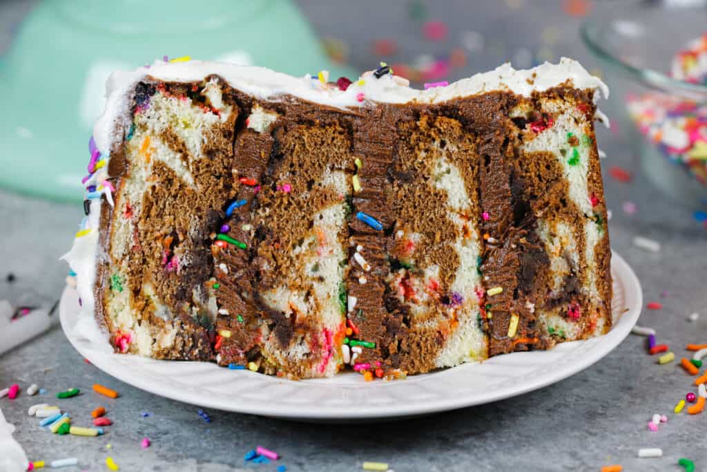 这是一张6英寸的大理石蛋糕食谱