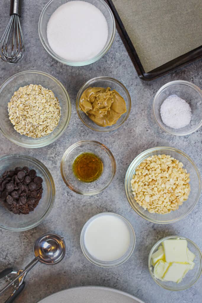 成分，使图像无麸质不烤燕麦饼干