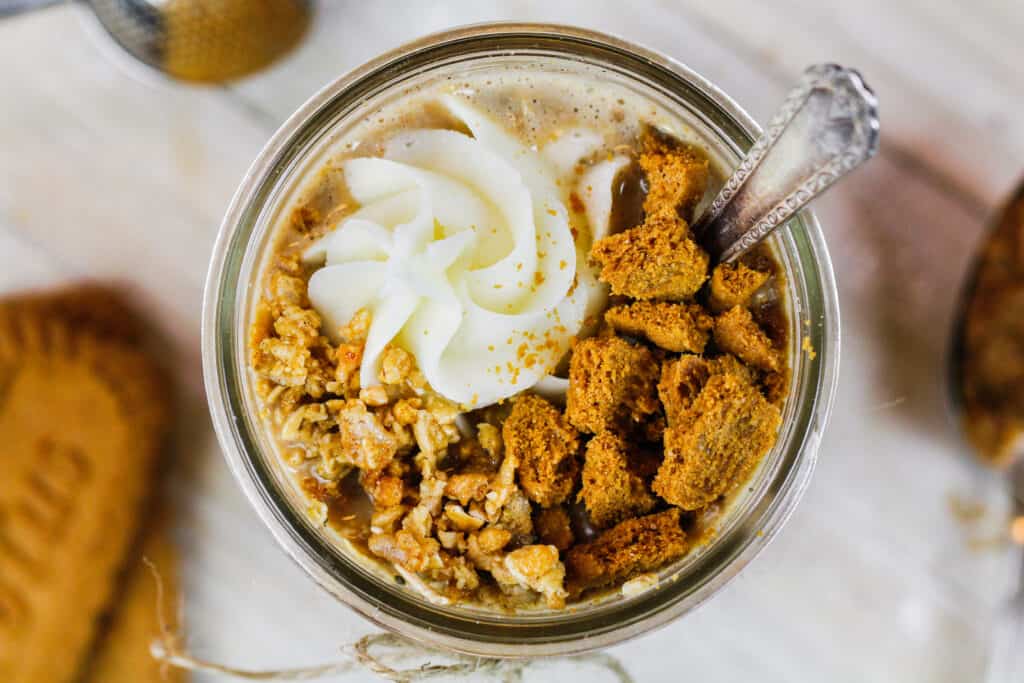 的形象biscoff过夜燕麦