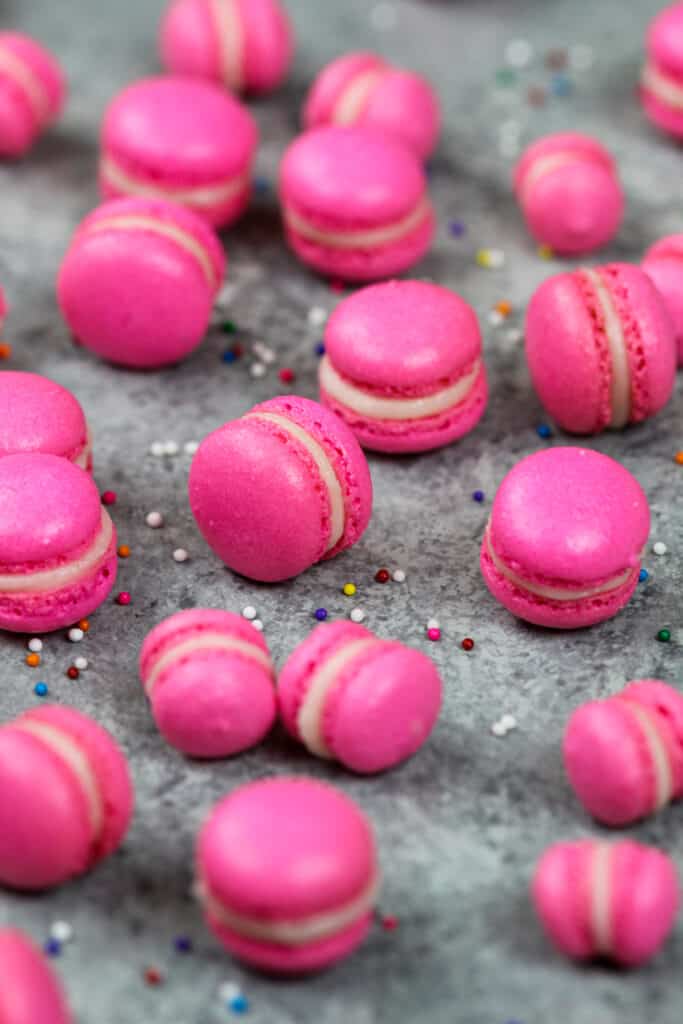 粉红色迷你马卡龙的形象