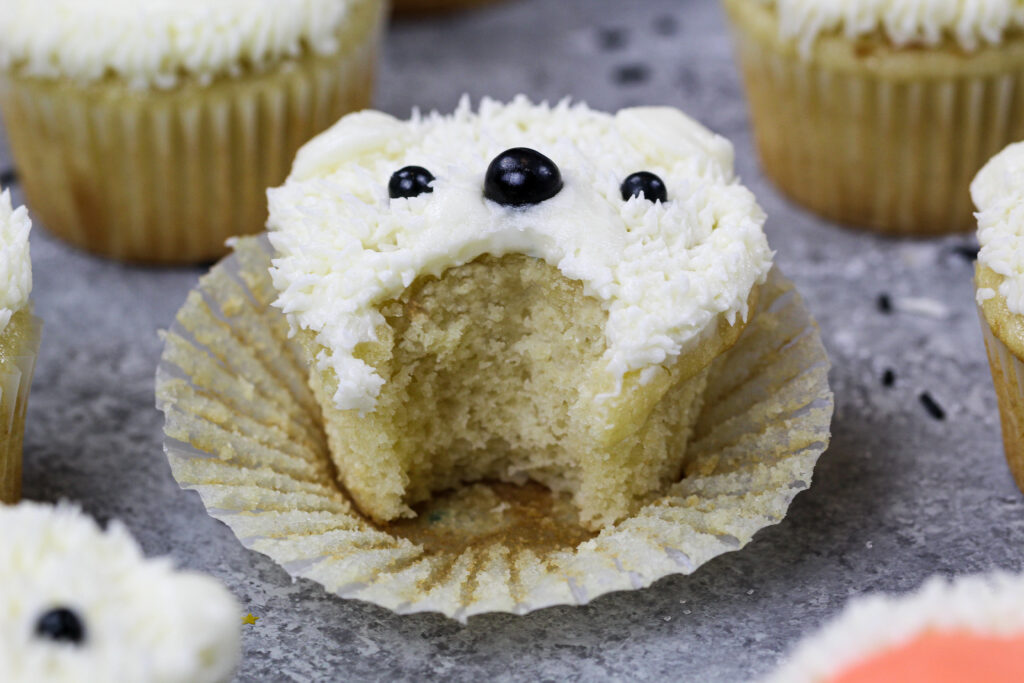 北极熊照片的图像被咬伤以显示其柔软柔软的质地