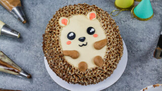 图像可爱易编刺刀蛋糕 装饰巧克力花生酱奶油霜