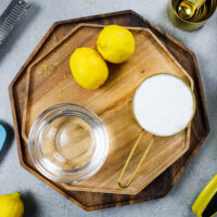 布置成分的图像制作柠檬简单的糖浆