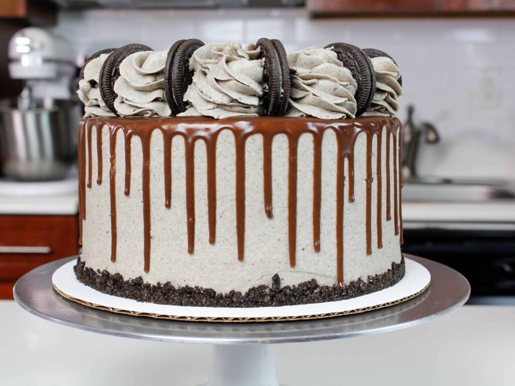 奥利奥滴蛋糕的照片