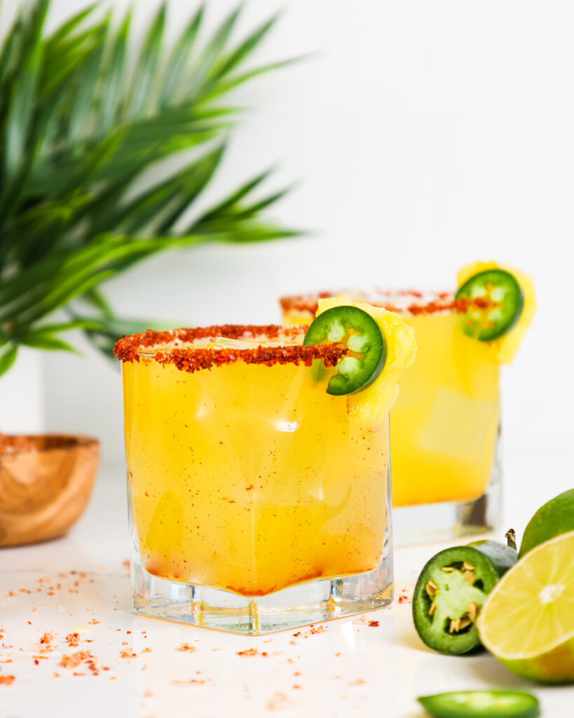 一个菠萝墨西哥玛格丽塔的形象