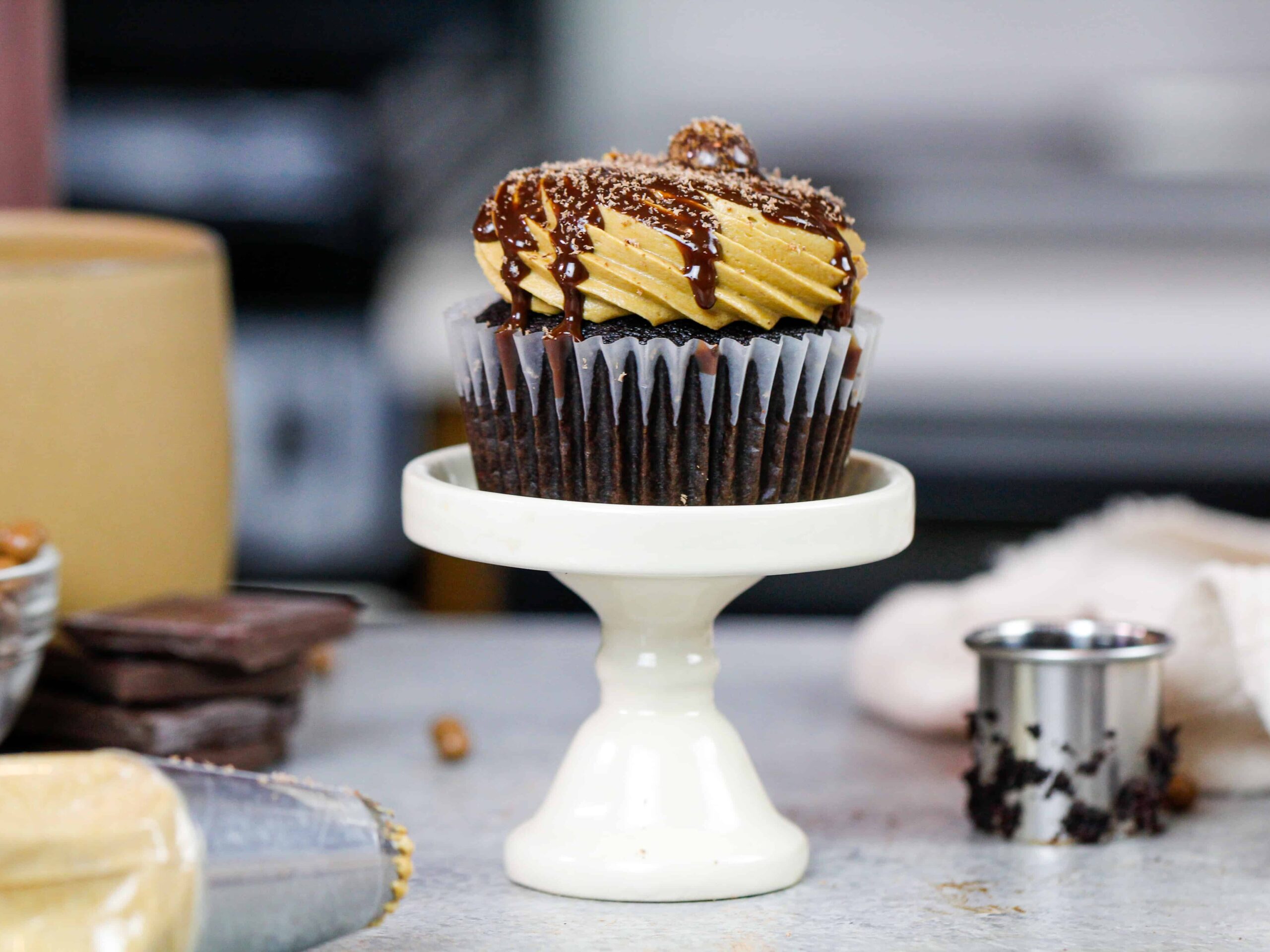 摩卡蛋糕与咖啡奶油乳酪的形象